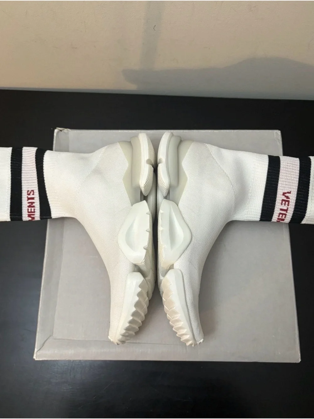 Vetements Reebok Sock Runner White Red